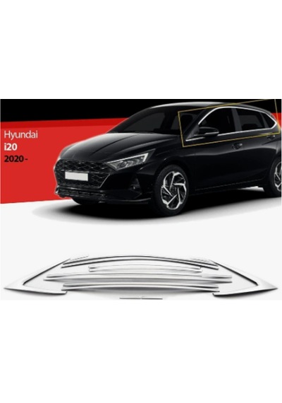 Hyundai I20 Cam Çerçevesi Kenar Çıtası Krom Tamtur 2019+ 14 Parça