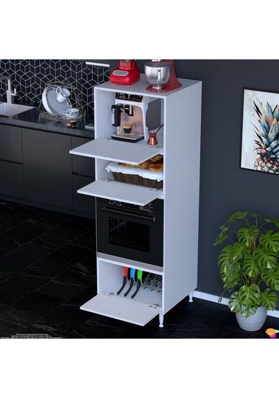 Eliusta Luno 3 Kapaklı Modüler Dolap Fırın Dolabı 60x185,9x56 Cm Geniş Kapasiteli Saklama Dolabı Beyaz Eliusta Luno 3 Kapaklı Modüler Dolap Fırın Dolabı 60x185,9x56 Cm Geniş Kapasiteli Saklama Dolabı Beyaz