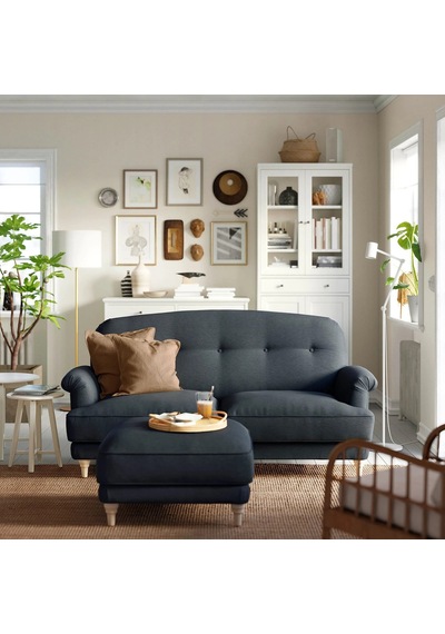 Ikea Antrasit Lüks Kanepe - 2'li Kanepe