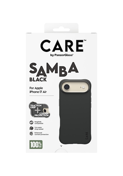 Care By Panzerglass Fashionable Apple Uyumlu iPhone Air Samba Black Magsafe Kılıf