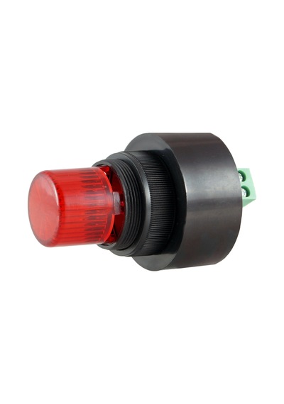 Mesan Ø28 Pano Montaj Led Buzzer Kesik Ses Klemens Kırmızı 24Vac/Dc Ms 1205.24Vac-Dc