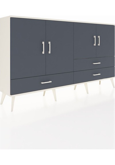 Arges Konsol 5 Raflı 3 Çekmeceli 4 Kapaklı 176x30x99 Aytaşı-antra Aytaşı-antrasit Arges Konsol 5 Raflı 3 Çekmeceli 4 Kapaklı 176x30x99 Aytaşı-antra Aytaşı-antrasit