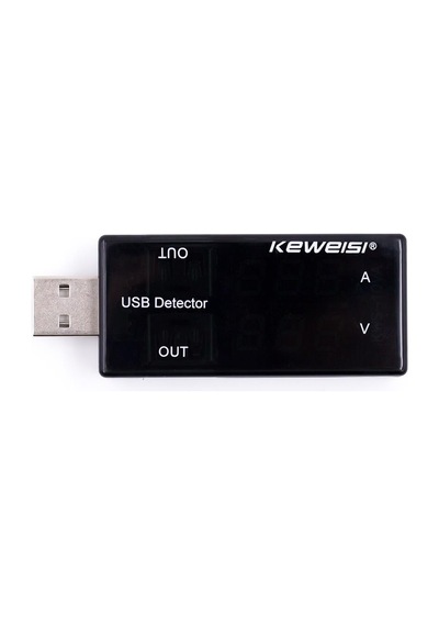 USB Akım Gerilim Test Cihazı Volt Amper Ölçer Çift USB Çıkışlı