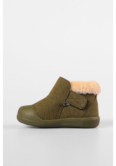 Vicco Kind Kürklü Unisex İlk Adım Haki Bot Haki