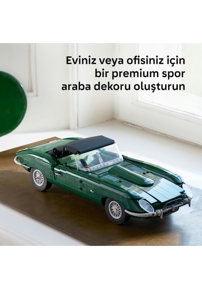 LEGO® Icons Jaguar E-Type 11381 - Yetişkinler için Gerçekçi Detaylar İçeren Yaratıcı Spor Araba Modeli Yapım Seti (1673 Parça)
