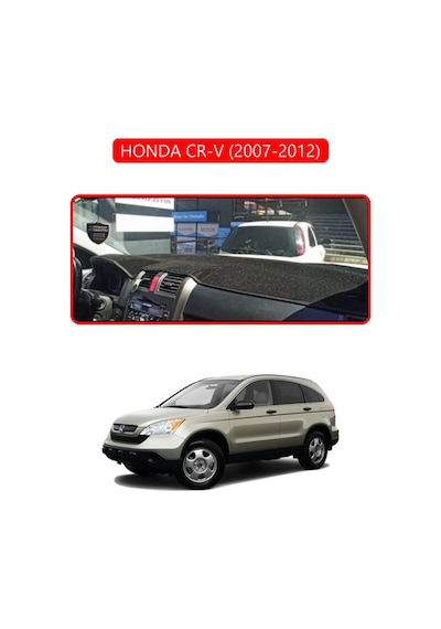 Honda Cr-v 2007-2012torpido Koruma Halısı Kırmızı Kenar