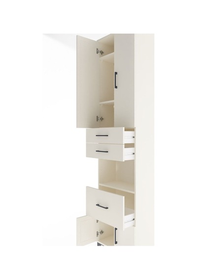 Arges Dolap 4 Raflı 3 Çekmeceli 2 Kapaklı 60x30x243 Aytaşı-aytaşı Aytası