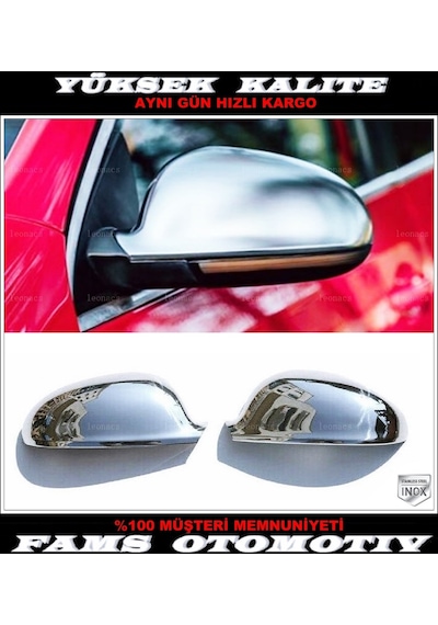Vw Golf Plus Krom Ayna Kapağı 2 Parça 2004-2013 Paslanmaz Çe...