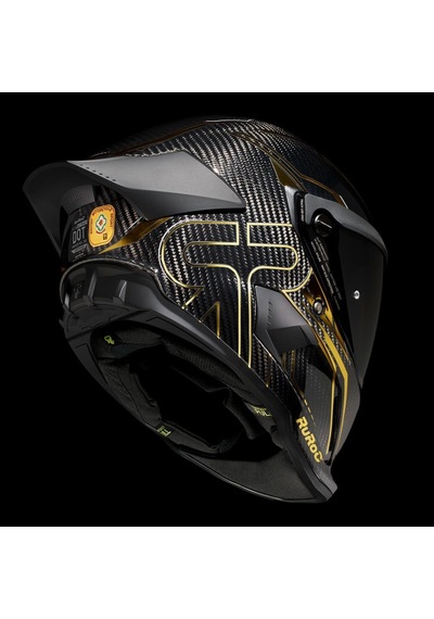 Ruroc At4.0 Track Titan Gold Kapalı Kask Siyah - Altın