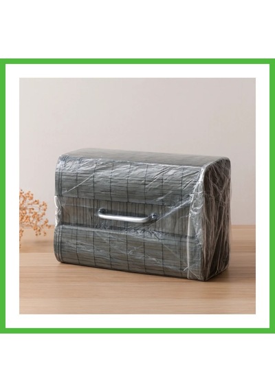 Vaveni Bambu Kirli Çamaşır Sepeti 35x50 Cm - Yuvarlak Kapaklı Gri Arz
