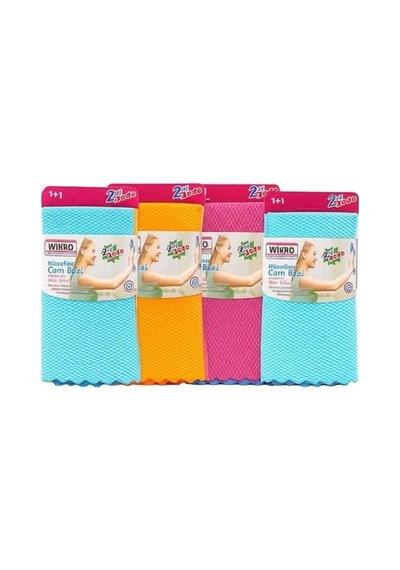 Desenli Kumaş 30x40 Cm İz Bırakmaz Mikrofiber Cam Bezi 8&apos Li Set 0