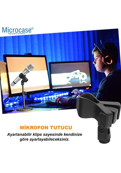 Universal Mikrofon Tutucu Parça Mikrofon Kelepçesi Al4620