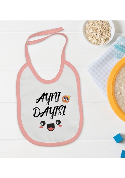 Bk Kids Aynı Dayısı Tasarımlı Pembe Bebek Mama Önlüğü Pembe