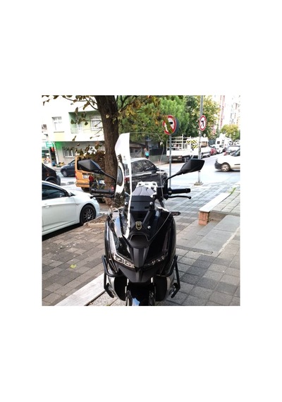Motocam Barossa Adv 125 Ön Cam 2025-2026 Model 57cm Şeffaf Renkli 4mm Sportif
