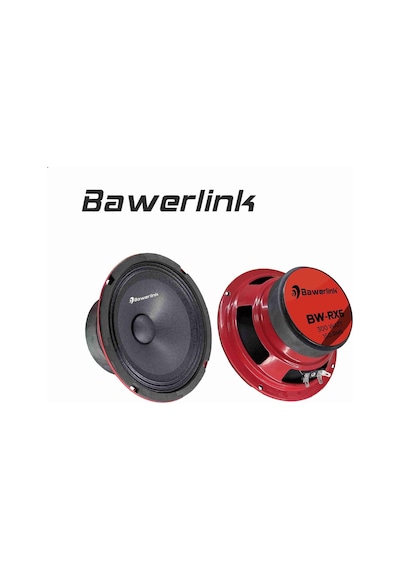 Bawerlink Bw-rx6 Ultra-pro 16 Cm Midrange Hoparlör Çifti 600w Maks, 300w Rms, Profesyonel Seri