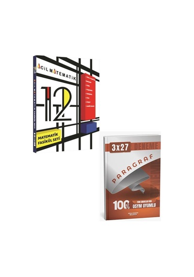 Acil 2027 12. Sınıf Matematik 6 Fasikül Set+anla Kazan Paragraf Deneme