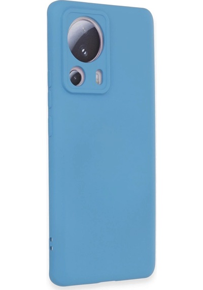 Newface - 671 - Xiaomi Mi 13 Lite Kılıf Nano İçi Kadife Silikon - Edntrend - - Mavi