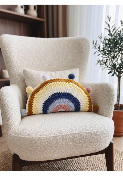 Lucky Rainbow Cushion Yastık Çok Renkli