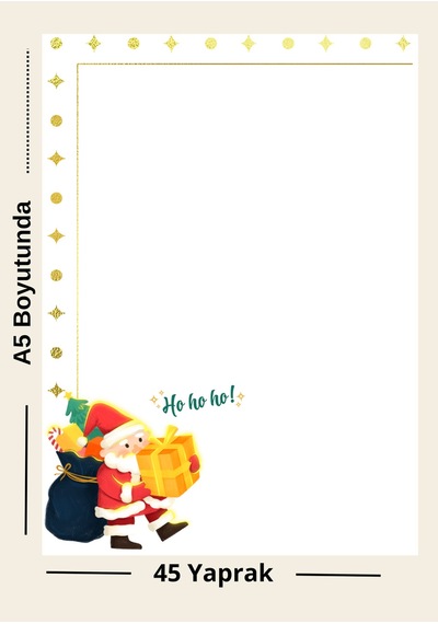 Ho Ho Ho A5 Not Defteri 45 Sayfa Çok Renkli
