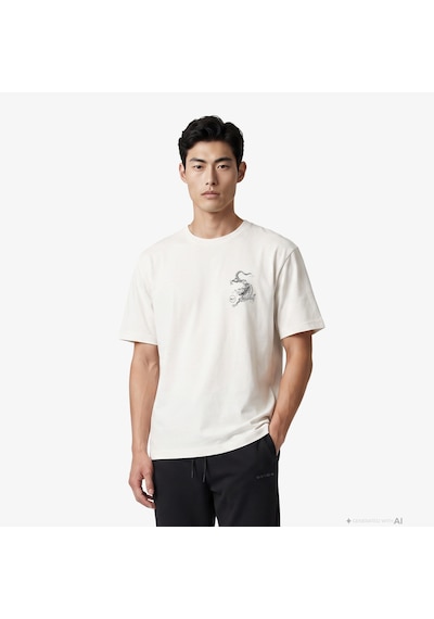 Unıted4 Regular Fit Erkek Krem T-shirt Spencer 2800400