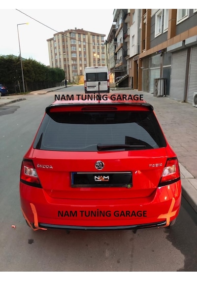 Yeni Skoda Fabia Spoyler Spoiler Boyalı 2018-2021 Arası