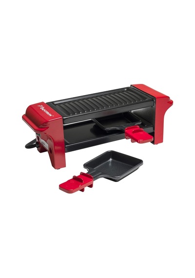 Bestron Mini Raklet 350 W 2 Kişilik Izgara + Yapışmaz Tava + Tahta Spatula