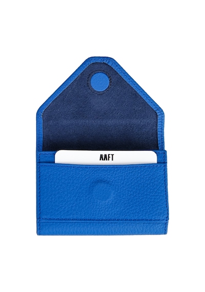 Mft Leather Hakiki Deri Kadın Akordiyon Cüzdan Mia 2190 Flother Mat Saks Mavi