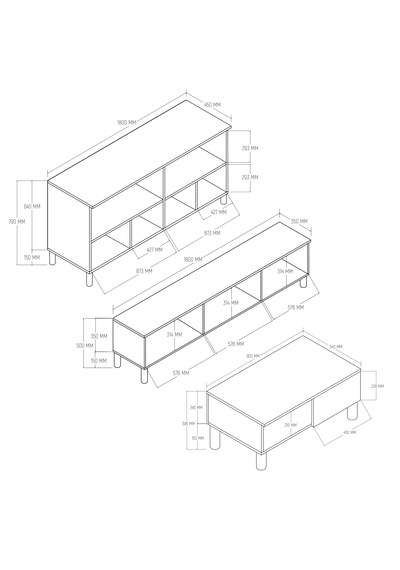 Set 1280-2100-1700 Monza Membran Mdf Kapaklı Bohem Set