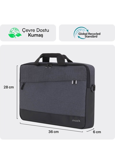 Mack Mce-1111 14.1 Unıcıty Eco Notebook Çantası Siyah Siyah