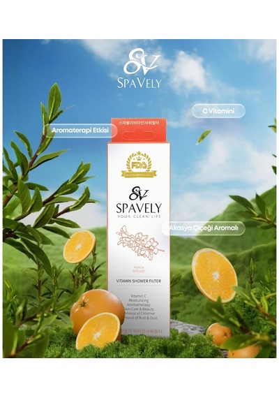 Spavely Duş Filtresi Akasya Esansı - Klor Ve Kireç Karşıtı, Kokulu, C Vitaminli 150 Gr