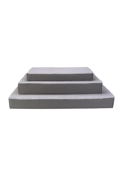Pet Comfort Lima Ortopedik Köpek Yatağı Gri Peluş L 110x75x12cm