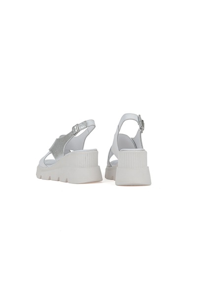 Ziya Kadın Hakiki Deri Dolgu Topuk Sandalet 1611020z2005 Beyaz 1611020z2005 500 36