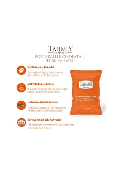 Portakallı Çikolatalı Türk Kahvesi 100 Gr