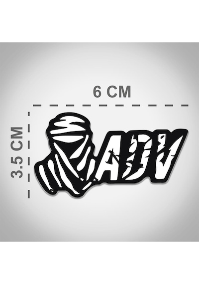 Off Road Motorsiklet Adventure 3D Sticker 2 Adet