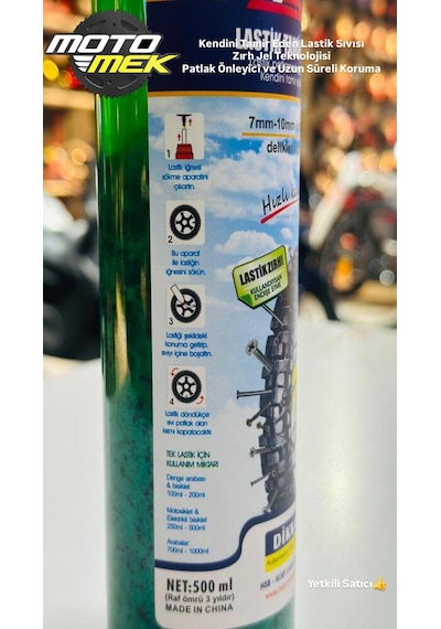 Yolda Kalmayı Unut Kendini Onaran Lastik Koruma Sıvısı Tüm Lastik Tiplerine Uygun 500ml