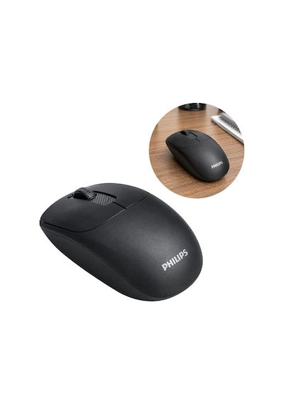Spk7398b/38 1600 Dpı Sessiz Tıklama Siyah Kablosuz Ofis Mouse