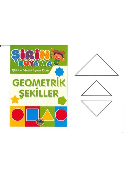 Karatay 4e Şirin Boyama Kitabı Geometrik Şekiller 16 Syf