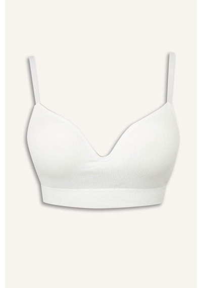 Defacto - Comfort Kaplı Seamless Bra-Fall in Love A8858AX23AU Beyaz