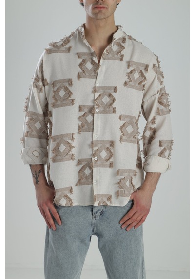 Cocopelli Kahve Desenli Vintage Pu Sku Llu Go Mlek Coc2159 Kahverengi