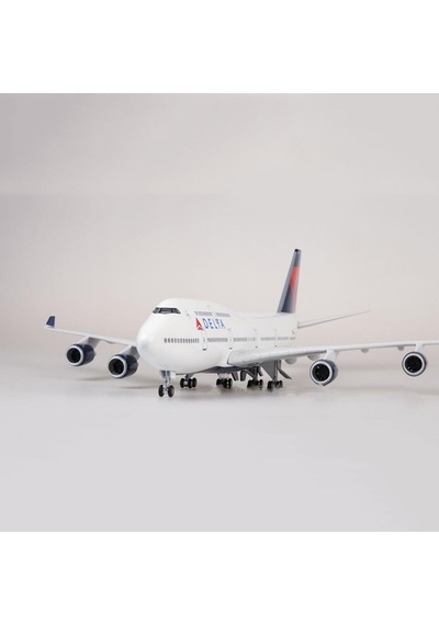 Delta Air B747 Yolcu Uçağı Model Uçak 1/160 Ölçek 47cm