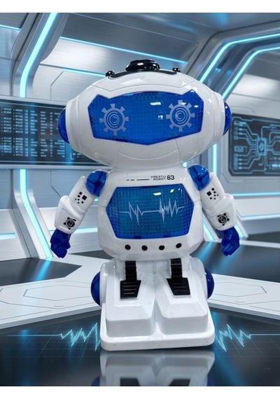 Işıklı Müzikli Sesli Dans Eden Hareket Eden Akıllı 26,5cm İnteraktif Eğitici Oyuncak Robot