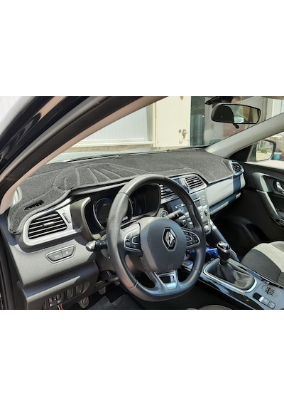 Renault Kadjar Modellerine Uygun Torpido Koruma Halısı Kenar Renk Siyah