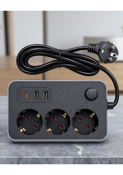 Çoklu Priz Usb Ve Type C Çıkışı Ftr02çoklupriz-2 0