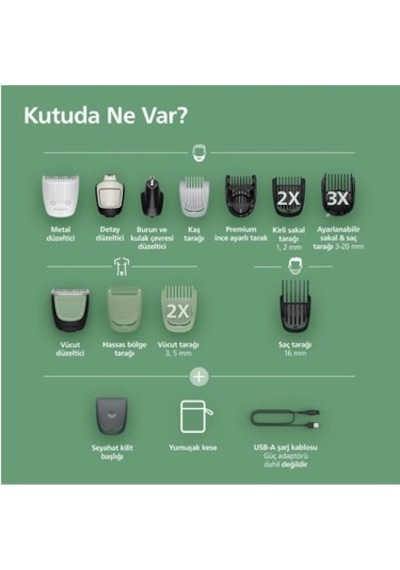 16'lı Erkek Bakım Seti Islak Ve Kuru Kullanım İçin