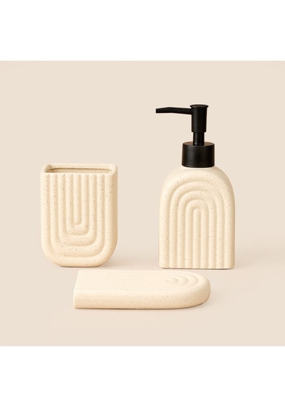 Rory Pure 3'lü Banyo Seti - Krem Çok Renkli