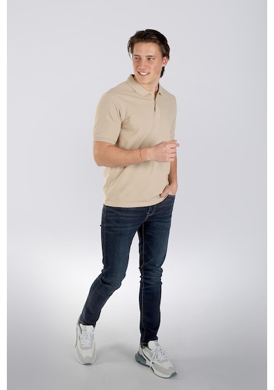 Lee Cooper Twıns 1 Erkek Pike Polo Yaka T-Shırt K. Bej-17954-K. Bej