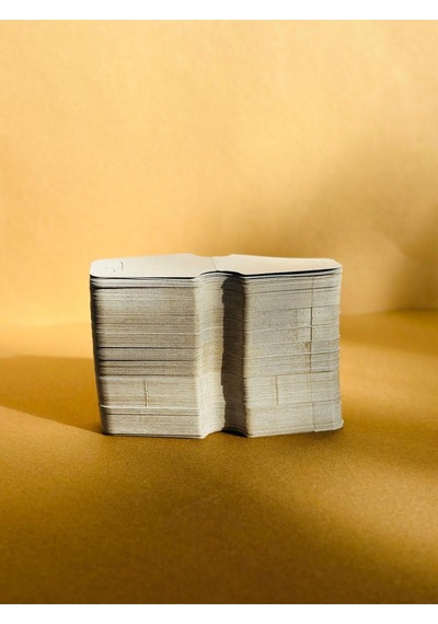 100 Adet Beyaz / Gri Takı Kartı 12.2 5x3 Cm Küpe Kolye Bileklik Sunum Kartı Takı Sergi Kartı