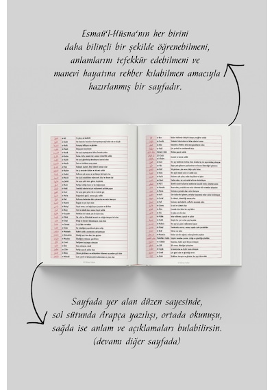 Esmaül Hüsna Ajandası- Gül Özel Seri Çok Renkli