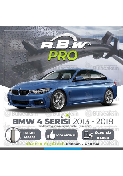BMW 4 F32/F33/F36 Muz Silecek Takımı (2013-2018) RBW PRO