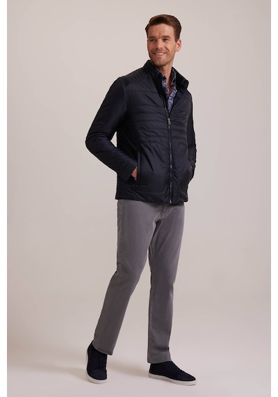 Ysf Erkek Lacivert Regular Fit Kışlık Spor Gizli Kapüşon Mont